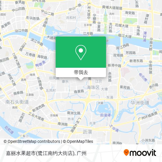 嘉丽水果超市(鹭江南约大街店)地图