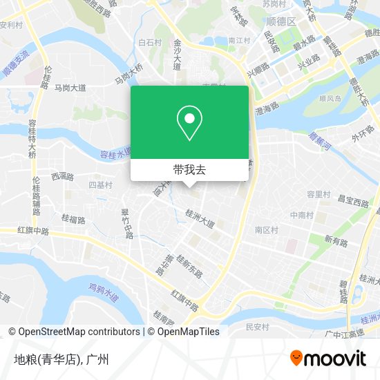 地粮(青华店)地图
