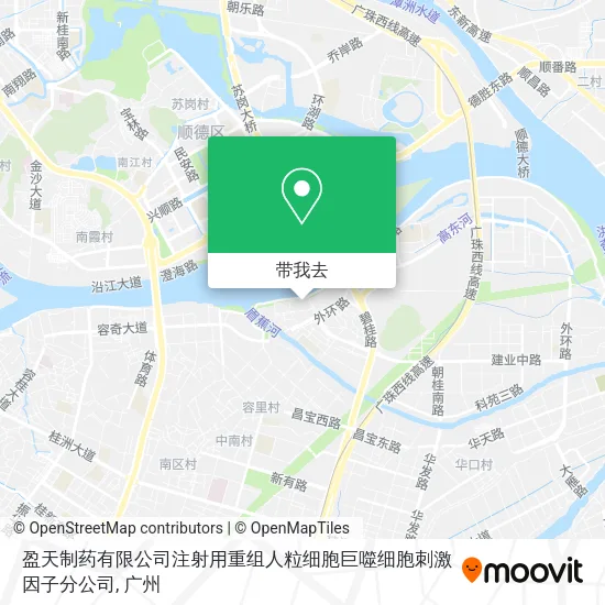 盈天制药有限公司注射用重组人粒细胞巨噬细胞刺激因子分公司地图