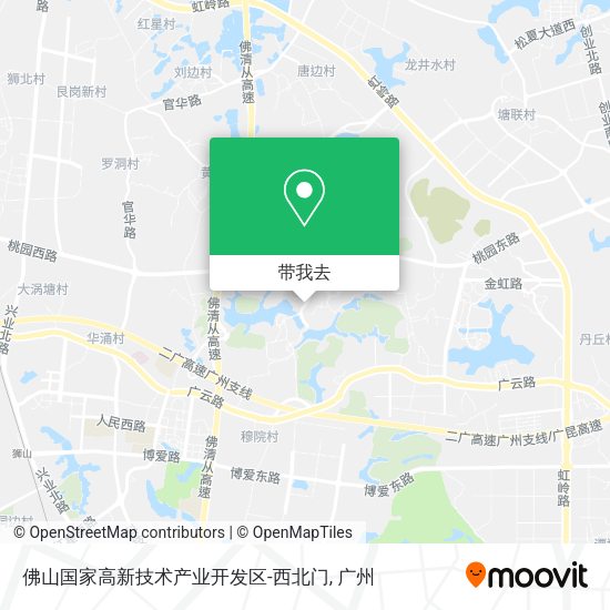 佛山国家高新技术产业开发区-西北门地图