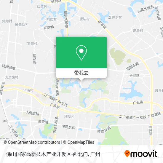 佛山国家高新技术产业开发区-西北门地图