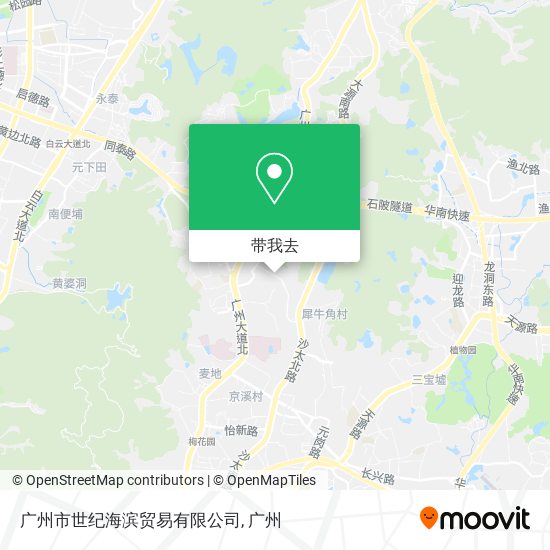 广州市世纪海滨贸易有限公司地图