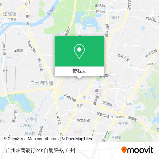 广州农商银行24h自助服务地图