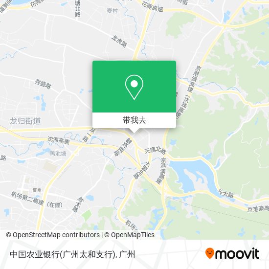 中国农业银行(广州太和支行)地图