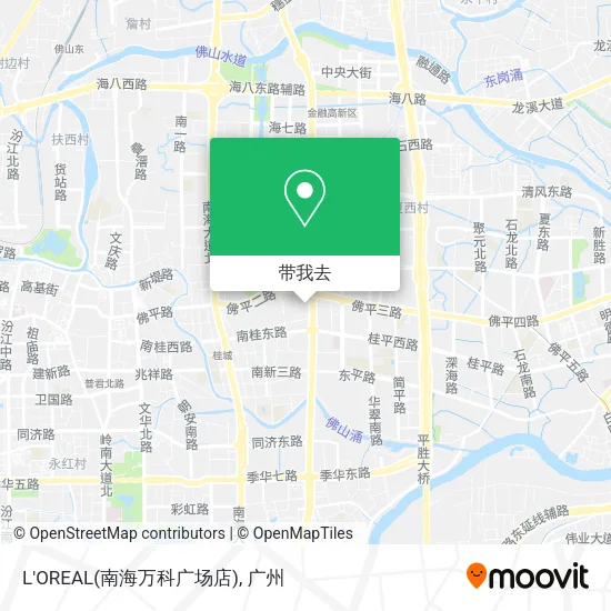 L'OREAL(南海万科广场店)地图