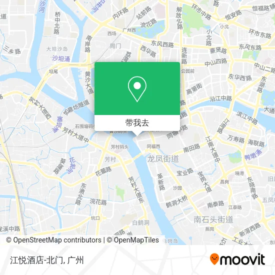 江悦酒店-北门地图
