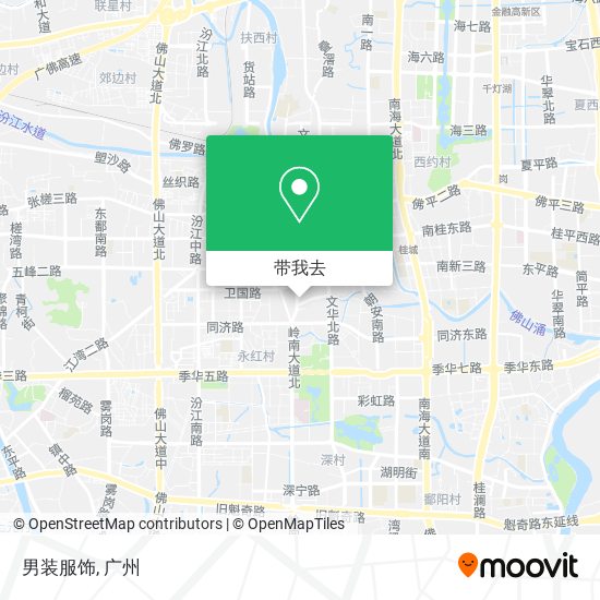 男装服饰地图