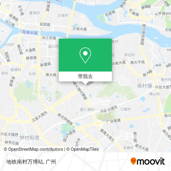 地铁南村万博站地图