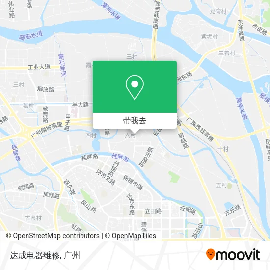达成电器维修地图
