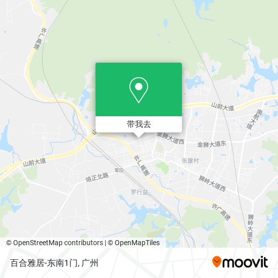 百合雅居-东南1门地图