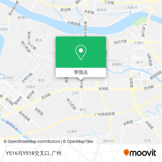 Y516与Y518交叉口地图