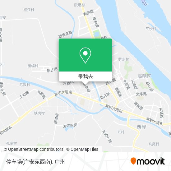 停车场(广安苑西南)地图