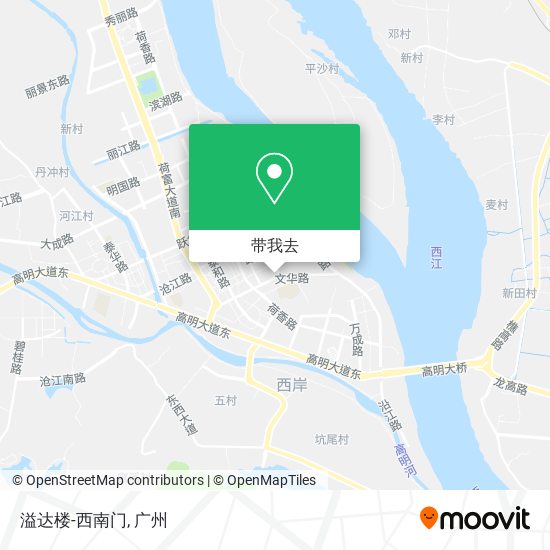 溢达楼-西南门地图