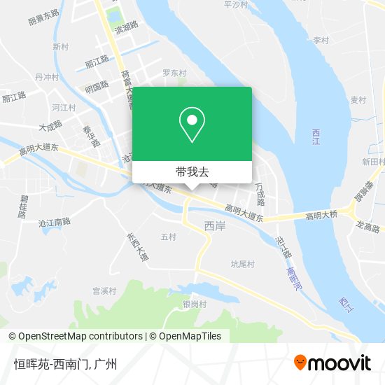 恒晖苑-西南门地图