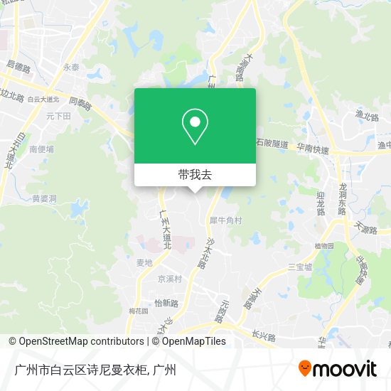 广州市白云区诗尼曼衣柜地图