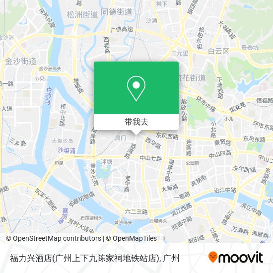福力兴酒店(广州上下九陈家祠地铁站店)地图