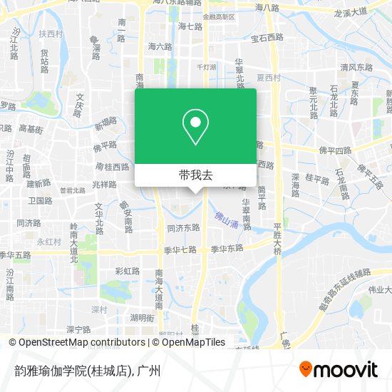 韵雅瑜伽学院(桂城店)地图