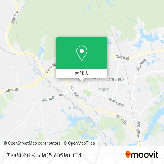 美丽加分化妆品店(盘古路店)地图