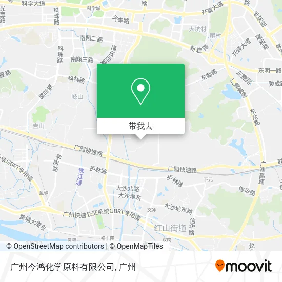 广州今鸿化学原料有限公司地图