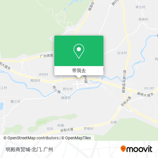 明殿商贸城-北门地图