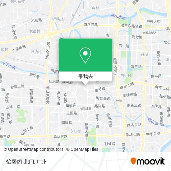 怡馨阁-北门地图
