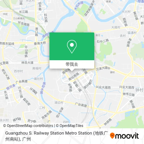 Guangzhou S. Railway Station Metro Station (地铁广州南站)地图