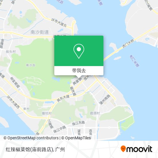红辣椒菜馆(庙前路店)地图