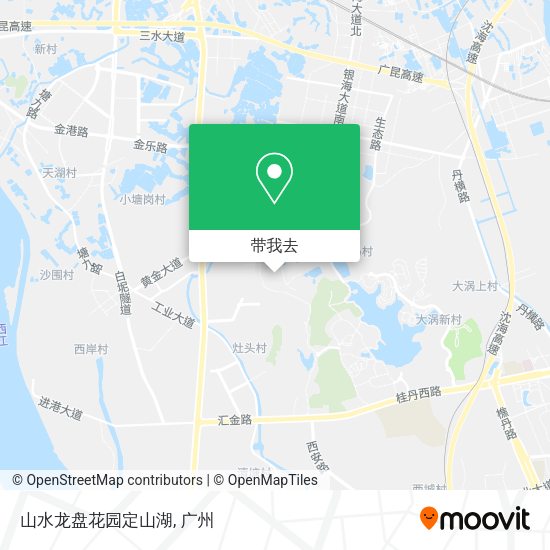 山水龙盘花园定山湖地图