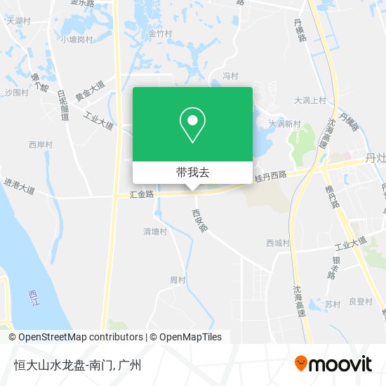 恒大山水龙盘-南门地图