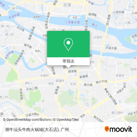 潮牛汕头牛肉火锅城(大石店)地图