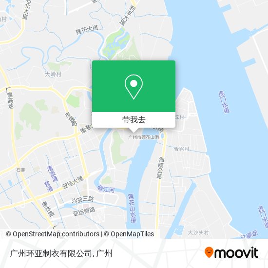 广州环亚制衣有限公司地图