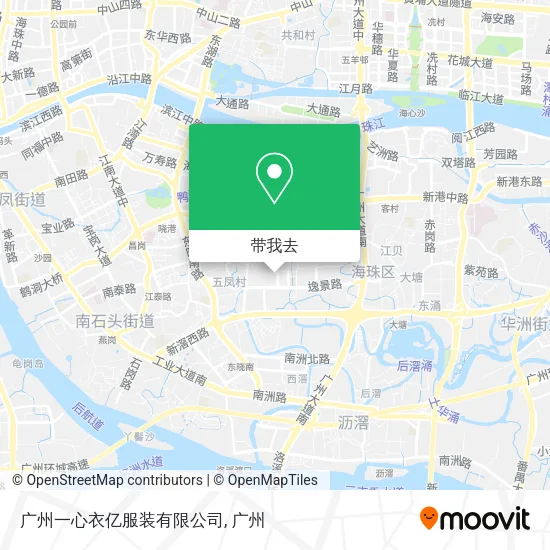 广州一心衣亿服装有限公司地图
