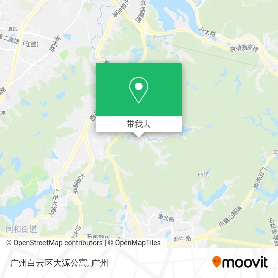 广州白云区大源公寓地图