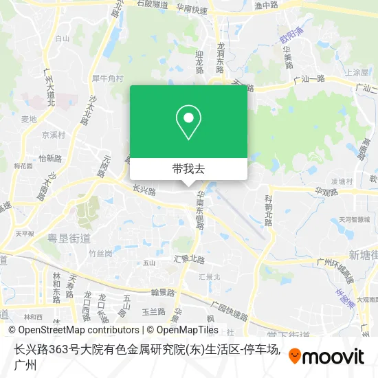 长兴路363号大院有色金属研究院(东)生活区-停车场地图