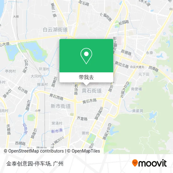 金泰创意园-停车场地图