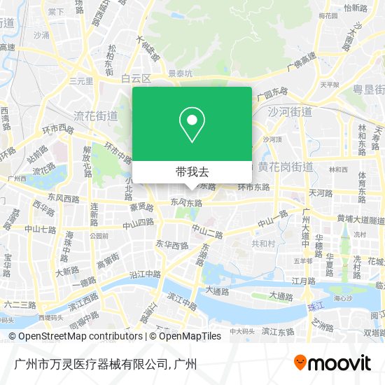 广州市万灵医疗器械有限公司地图