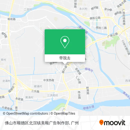 佛山市顺德区北滘镇美顺广告制作部地图