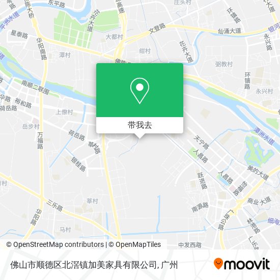 佛山市顺德区北滘镇加美家具有限公司地图