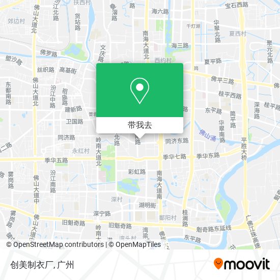 创美制衣厂地图