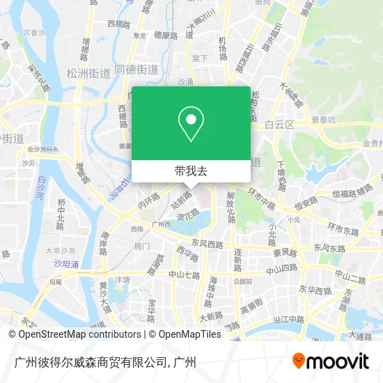 广州彼得尔威森商贸有限公司地图