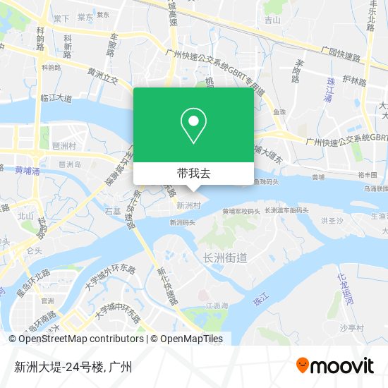 新洲大堤-24号楼地图