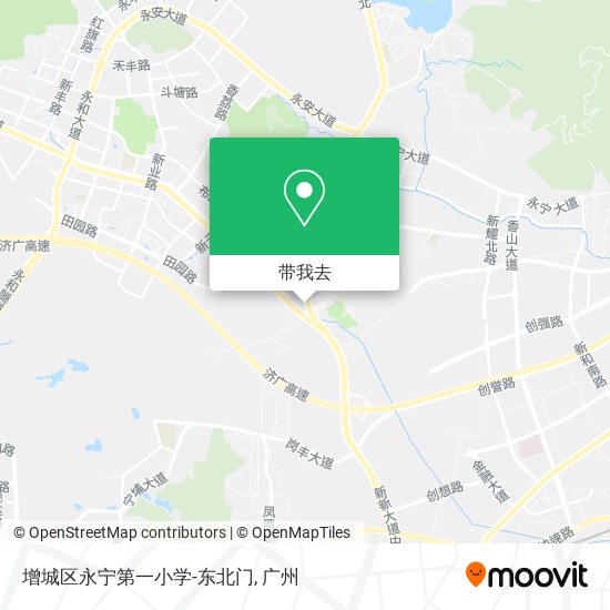 增城区永宁第一小学-东北门地图