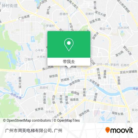 广州市周英电梯有限公司地图