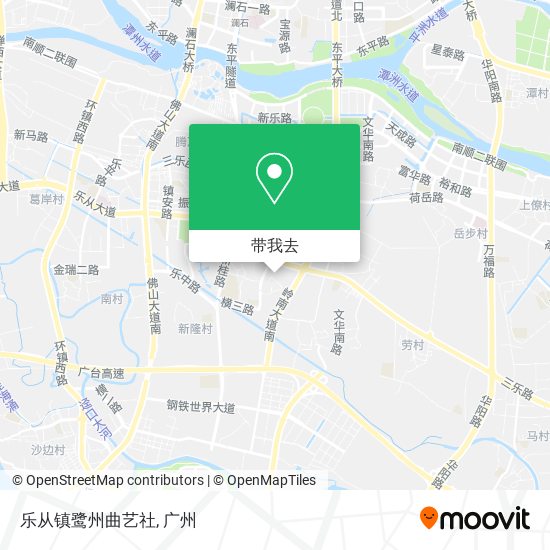乐从镇鹭州曲艺社地图
