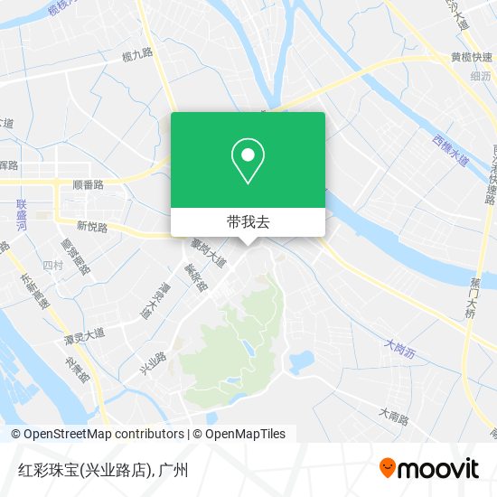 红彩珠宝(兴业路店)地图