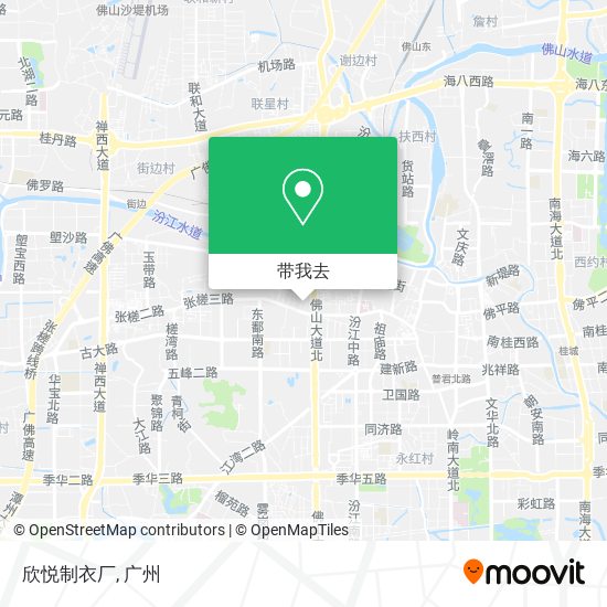 欣悦制衣厂地图