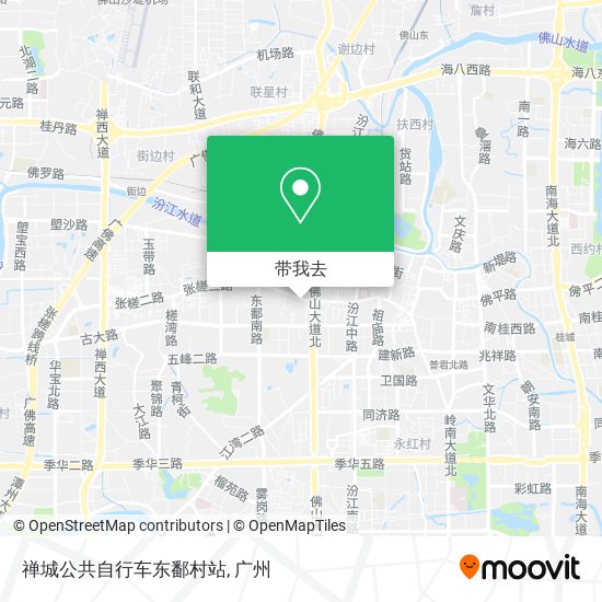 禅城公共自行车东鄱村站地图