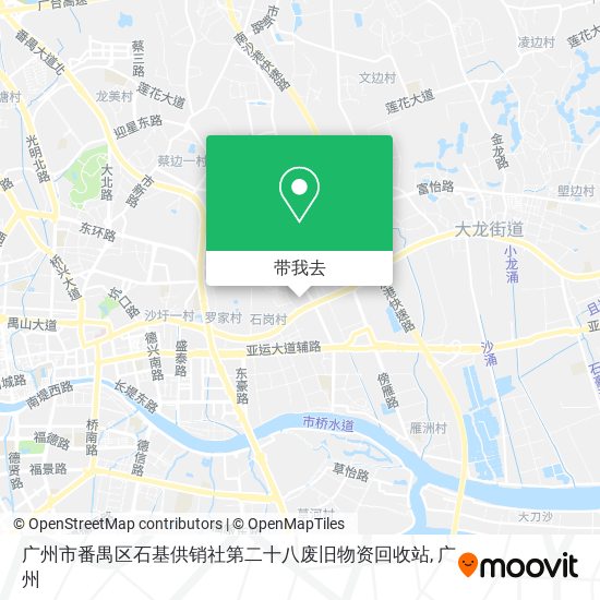 广州市番禺区石基供销社第二十八废旧物资回收站地图