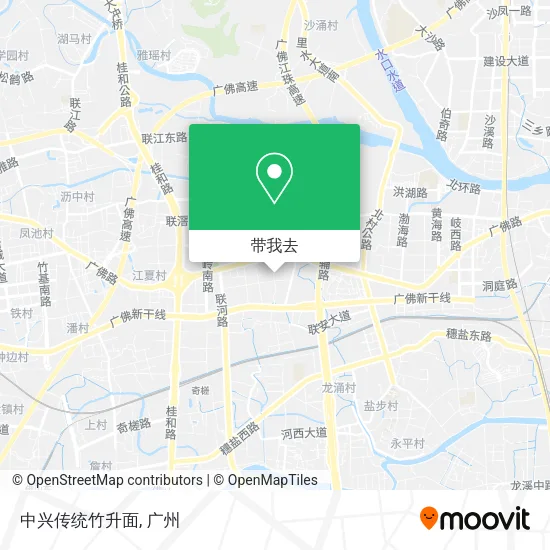 中兴传统竹升面地图