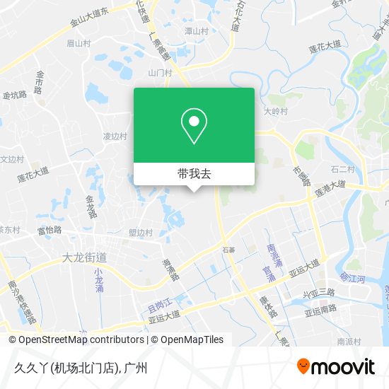久久丫(机场北门店)地图
